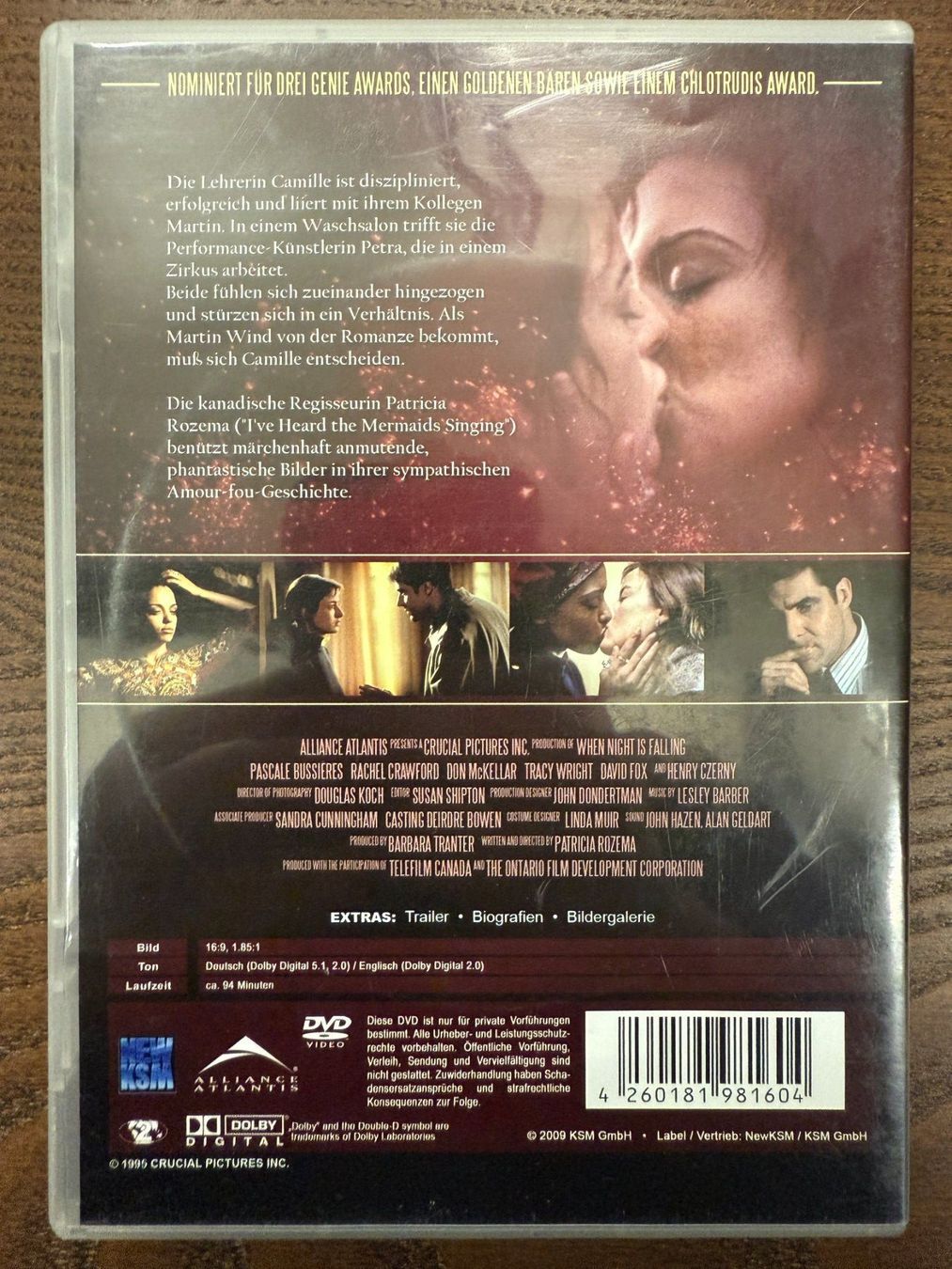 Alle DVDs: When Night Is Falling – Gebraucht aus Zürich von FilmFreunde 1