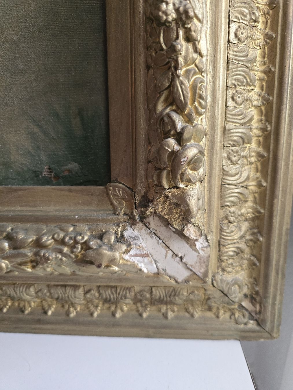 Dipinti: 2 alte Oelbilder .. Gem. Bilder ... – Usato da Zürich venduto da Antiquedealer 3
