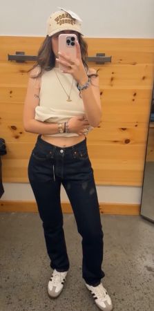 Levi's Jeans 501 W24 L34 Dunkelblau