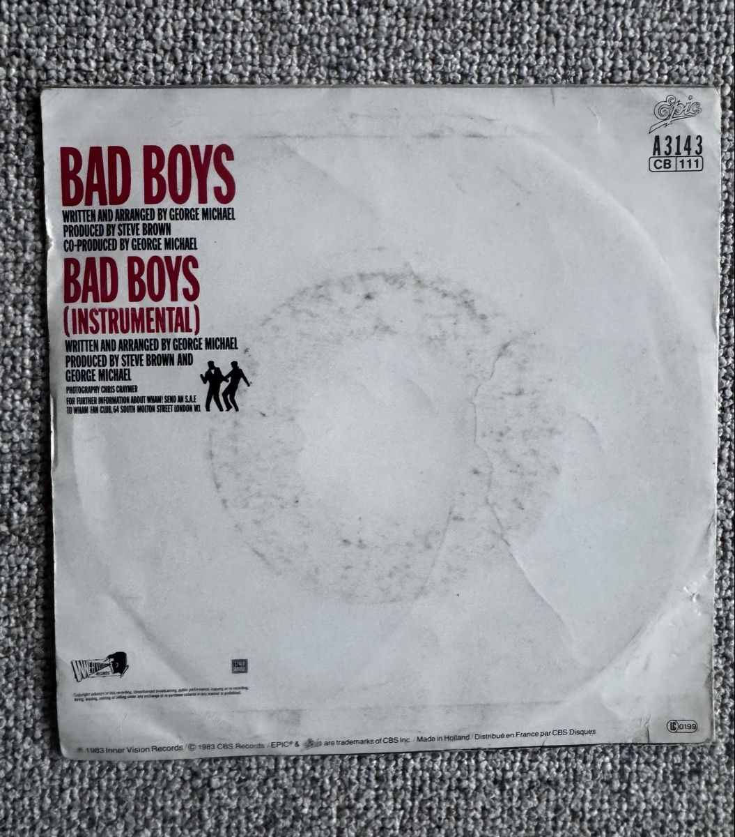 Dischi in vinile: Wham - Bad Boys - 7" Single - 80s – Usato da Rorbas venduto da BlackstarRecords 1