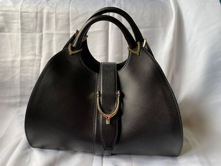 Gucci sac cuir noir vintage