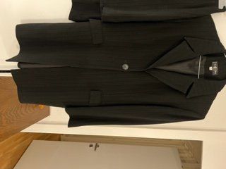 Costume Tailleur noir et blanc rayé