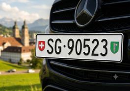 SG 90523 Kontrollschildnummer Fahrzeug