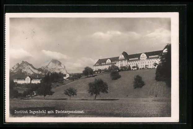 Cartoline postali: Ingenbohl, Institut Ingenbohl mit Töcht – Usato da Berlin venduto da bartko-reher
