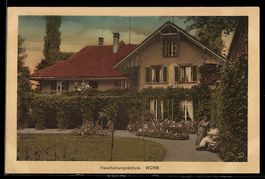AK Worb, Haushaltungsschule mit Gartenanlage, Schülerinnen