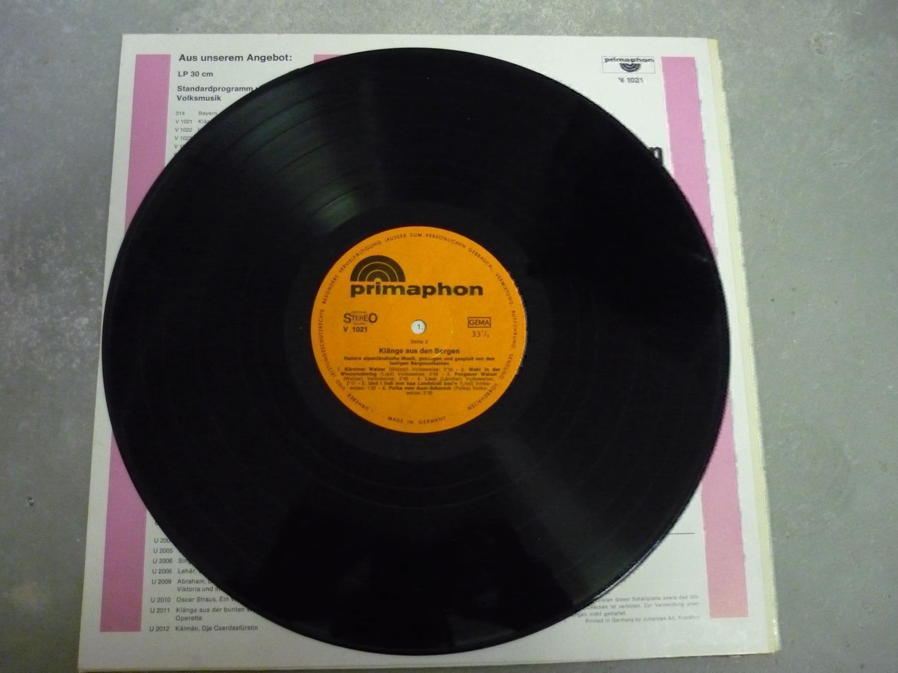 Dischi in vinile: Schallplatte Klänge aus den Bergen – Usato da Erstfeld venduto da Mario_boe0 2