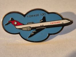 vintage SWISSAIR / FOKKER 100  -   Pin