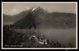 AK Fürigen, Kurhaus Fürigen mit Bergpanorama