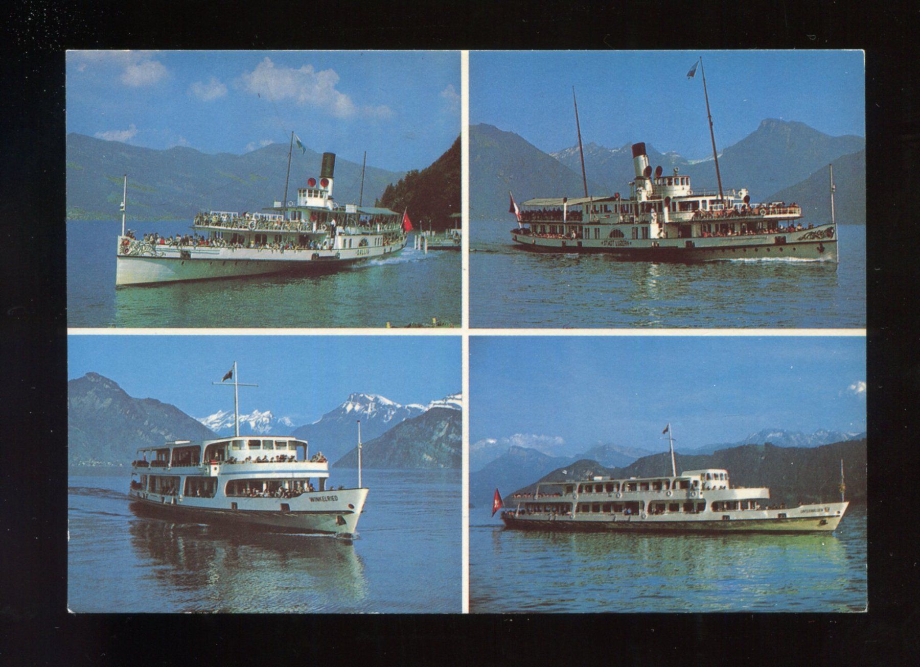 Cartoline postali: Vierwaldstättersee, Dampfschiffe, Motorschiffe – Usato da Aarau venduto da Elmaar41