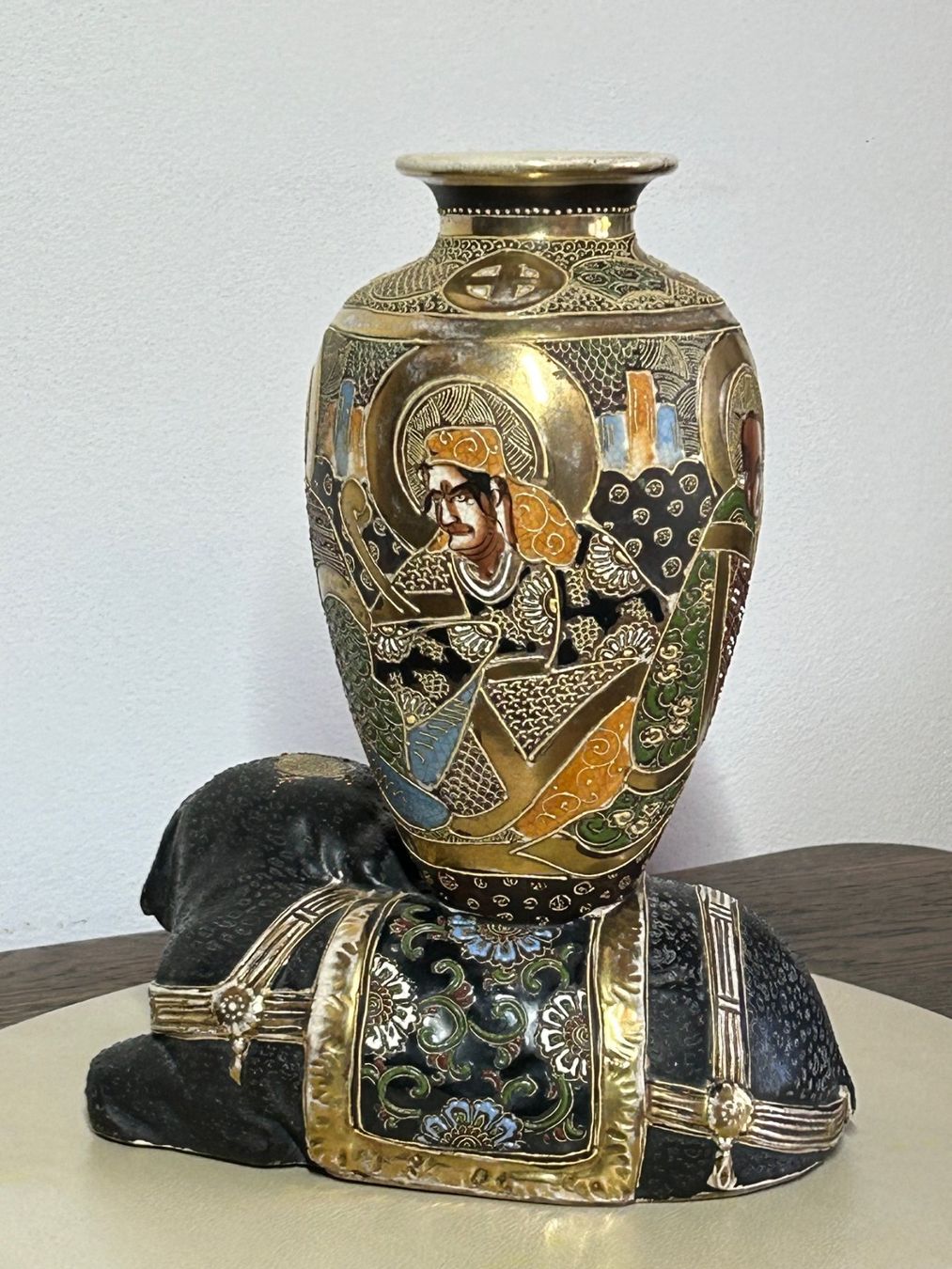 Vasi & Recipienti: Antike Satsuma Vase mit Elefant, handbemalt – Usato da Rocourt venduto da Vijay02 2