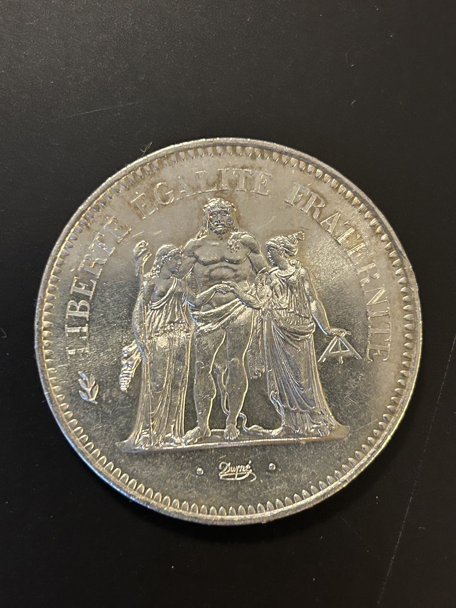 Alle Münzen: 50 Franc Hercule 1976 – Gebraucht aus Genève von Mar0007 1