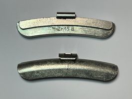 Auswuchtgewichte für Stahlfelgen, Zink, 45 g, 25-tlg.