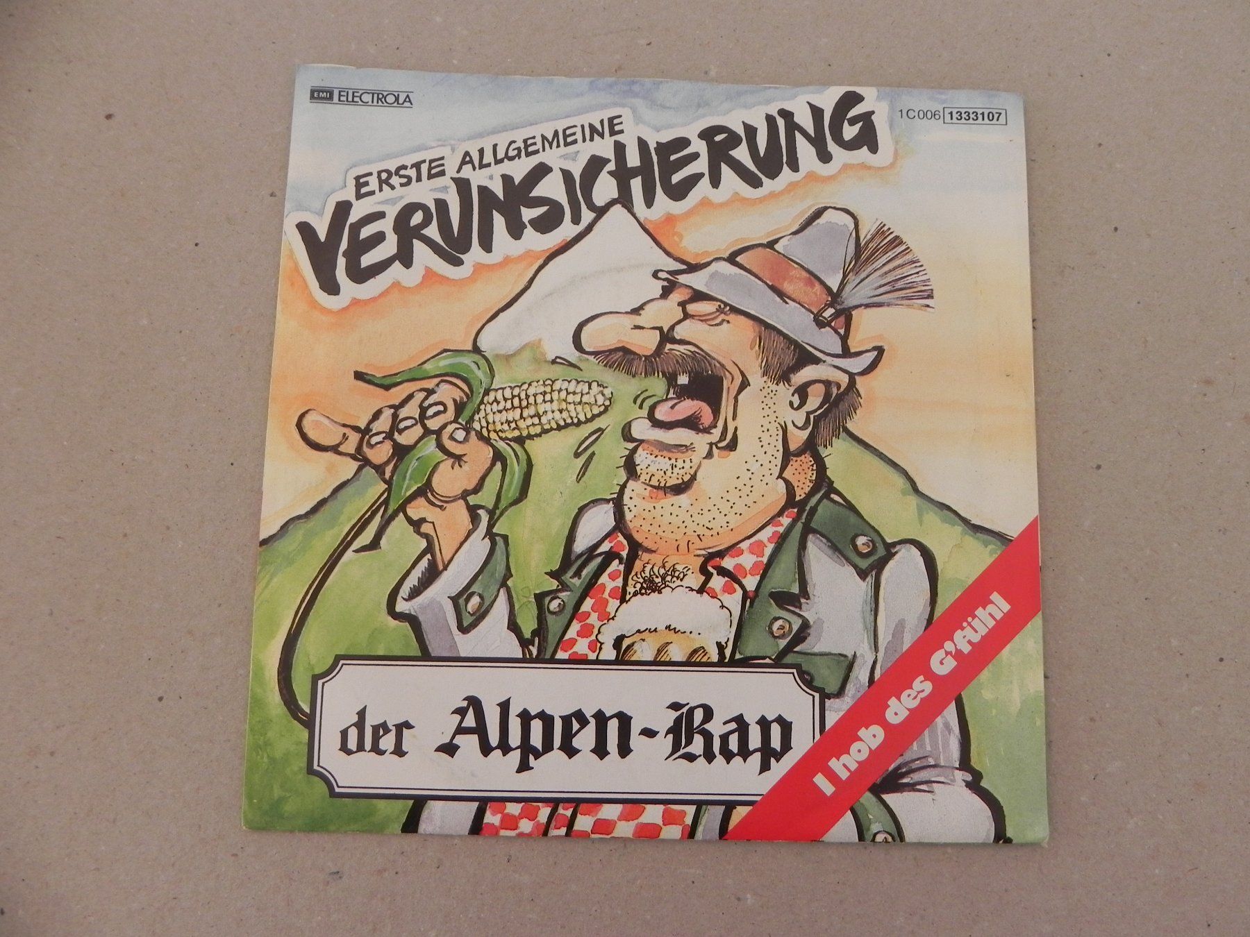 Dischi in vinile: Single 7 " Austria Ulk Pop Rock Band EAV 1983 Alpenrap Rap – Usato da Siebnen venduto da krimsie 1