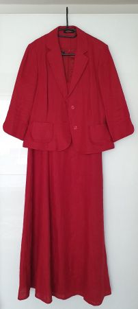 Elegantes rotes Kleid mit Blazer Gr. 38 Top! 💃👗👠