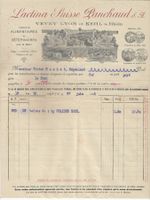 Rechnung Lactina Suisse Panchaud S.A. Vevey Lyon et Kehl