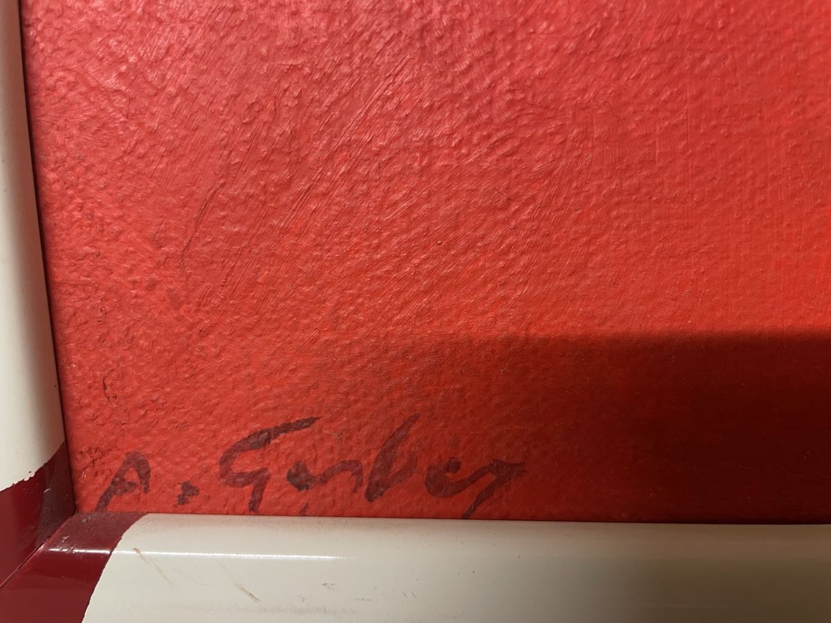Dipinti: Abstrakte Malerei A. Gerber, Hallerstr. 51, Bern, 1951 – Usato da Hindelbank venduto da chinok01 1