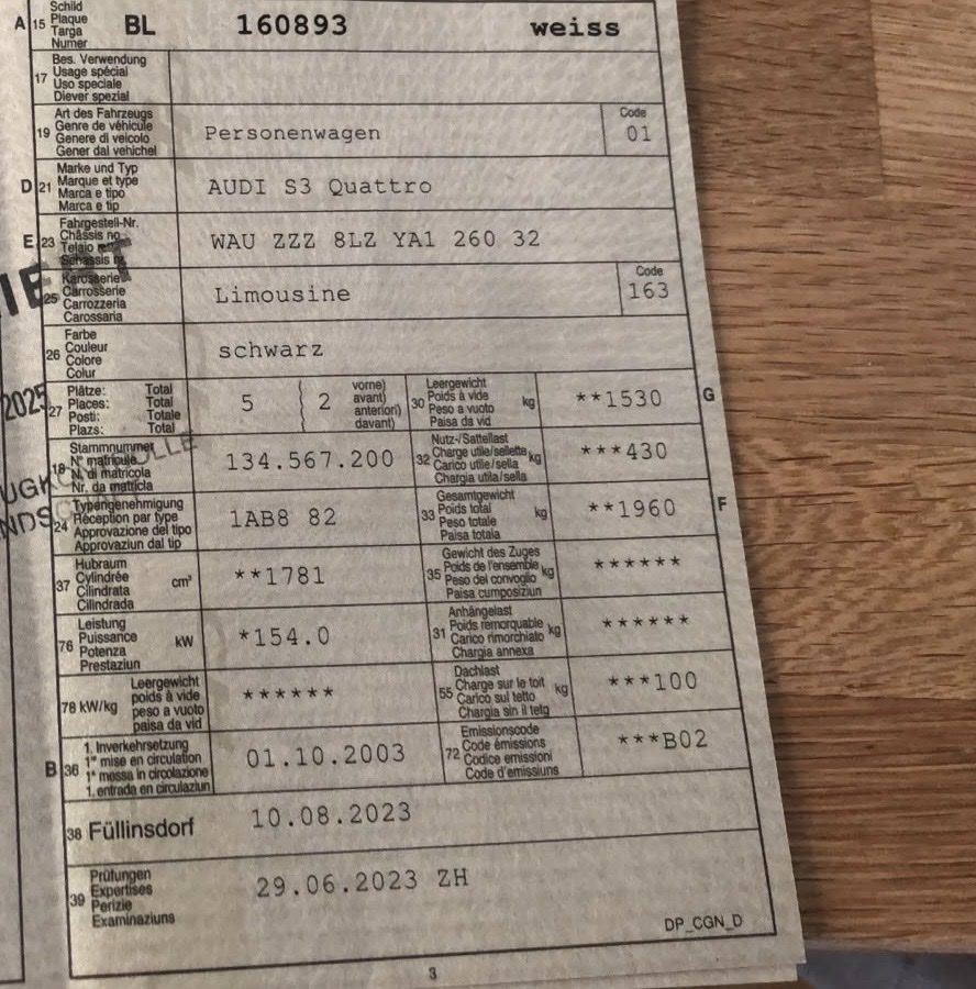 Audi Automobili: Audi, S3 quattro – Usato da Basel venduto da Rikardo_1979 8