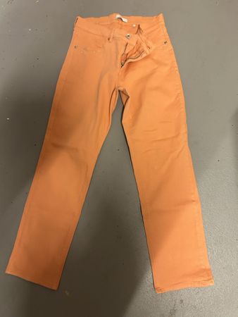 2 Bonita Damen Jeans orange und hellgrün Grösse 40
