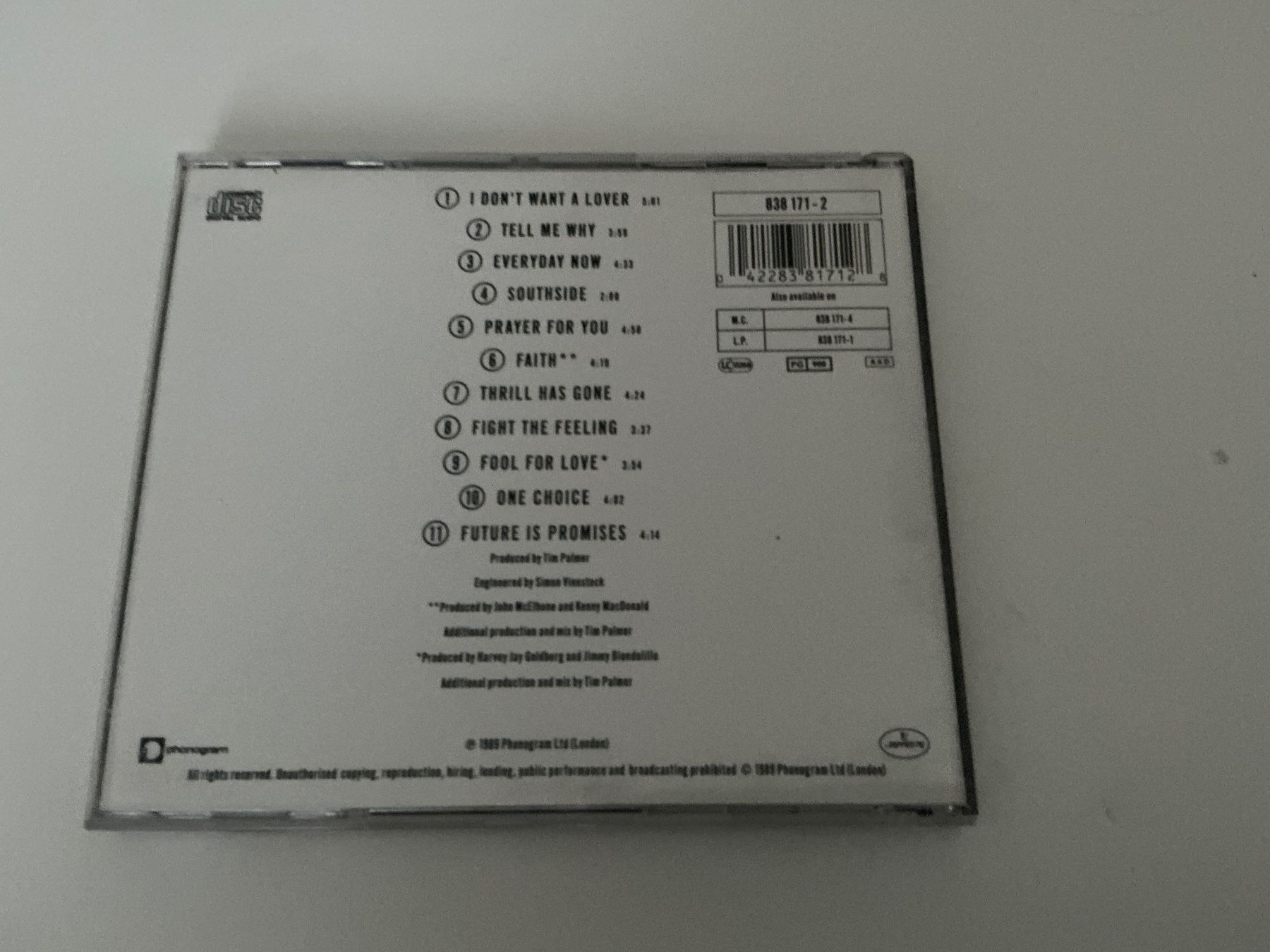 CD: TEXAS / Southside / 1989 – Usato da Dübendorf venduto da Troll_88 1