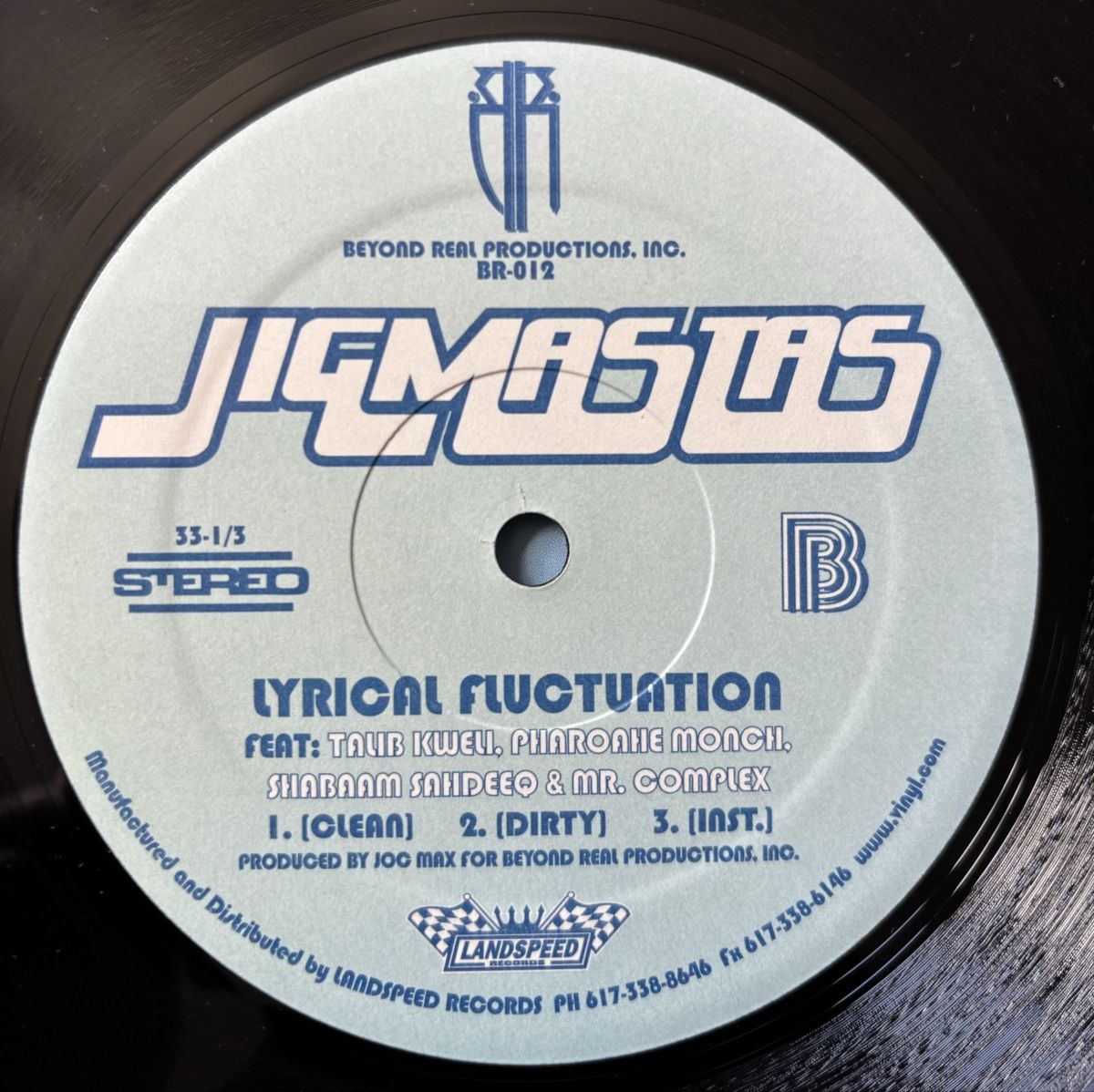 Dischi in vinile: Jigmastas Lyrical Fluctuation Remix 12" VG+/VG+ – Usato da Neuchâtel venduto da Deivid2 1