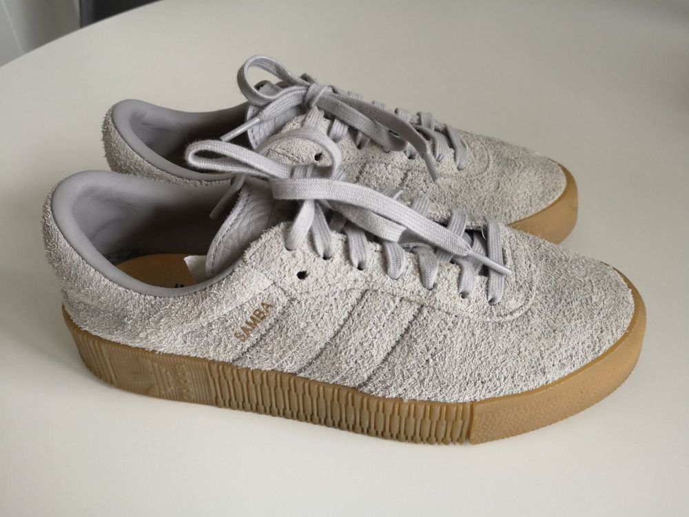 ADIDAS SAMBAROSE DAMEN WILDLEDER GRAU, GRÖSSE 38 (Neu (gemäss
