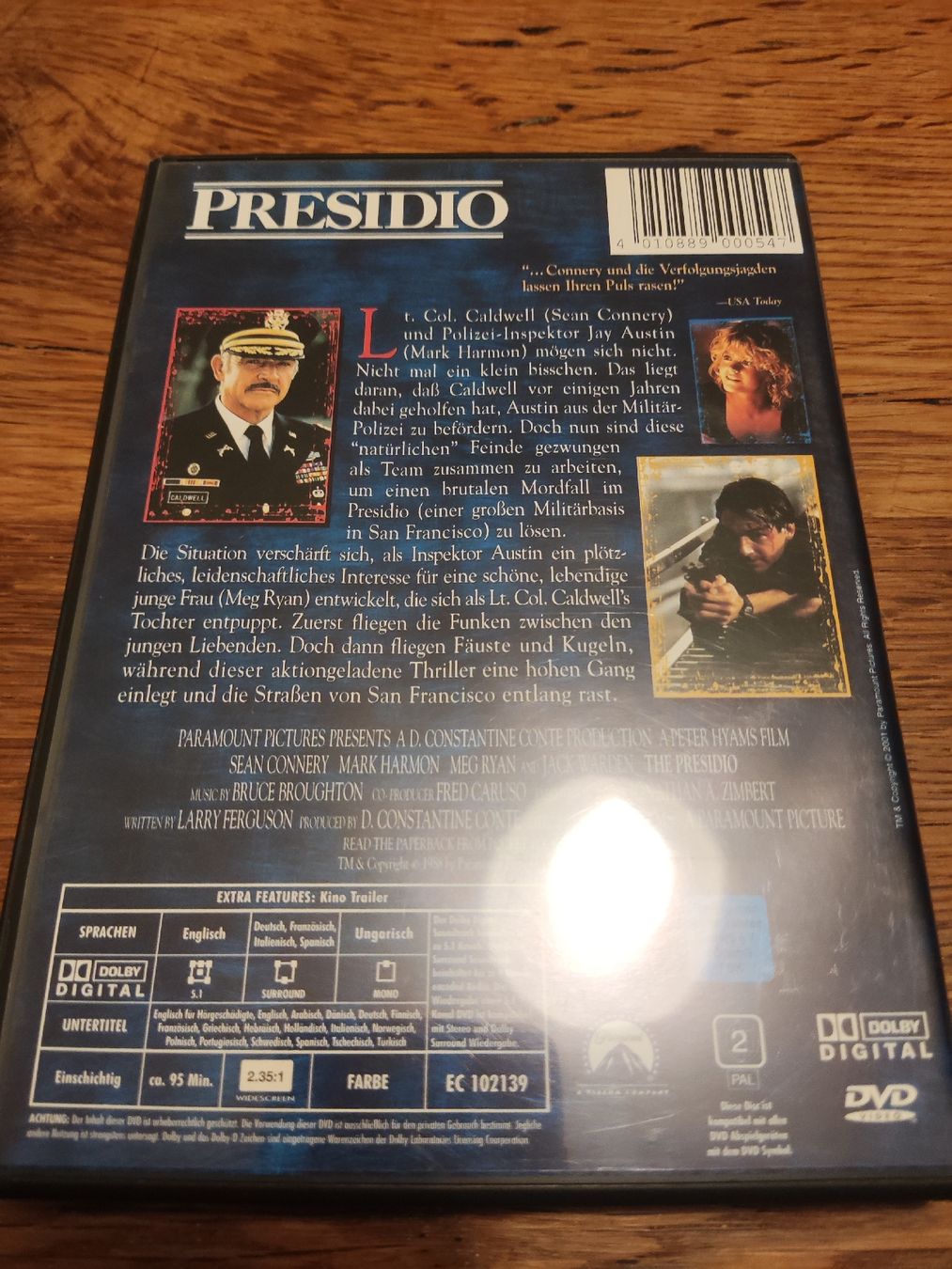 Tutti i DVDs: Presidio - mit Sean Connery (DVD)  – Usato da Oberembrach venduto da giu_7ksd 1