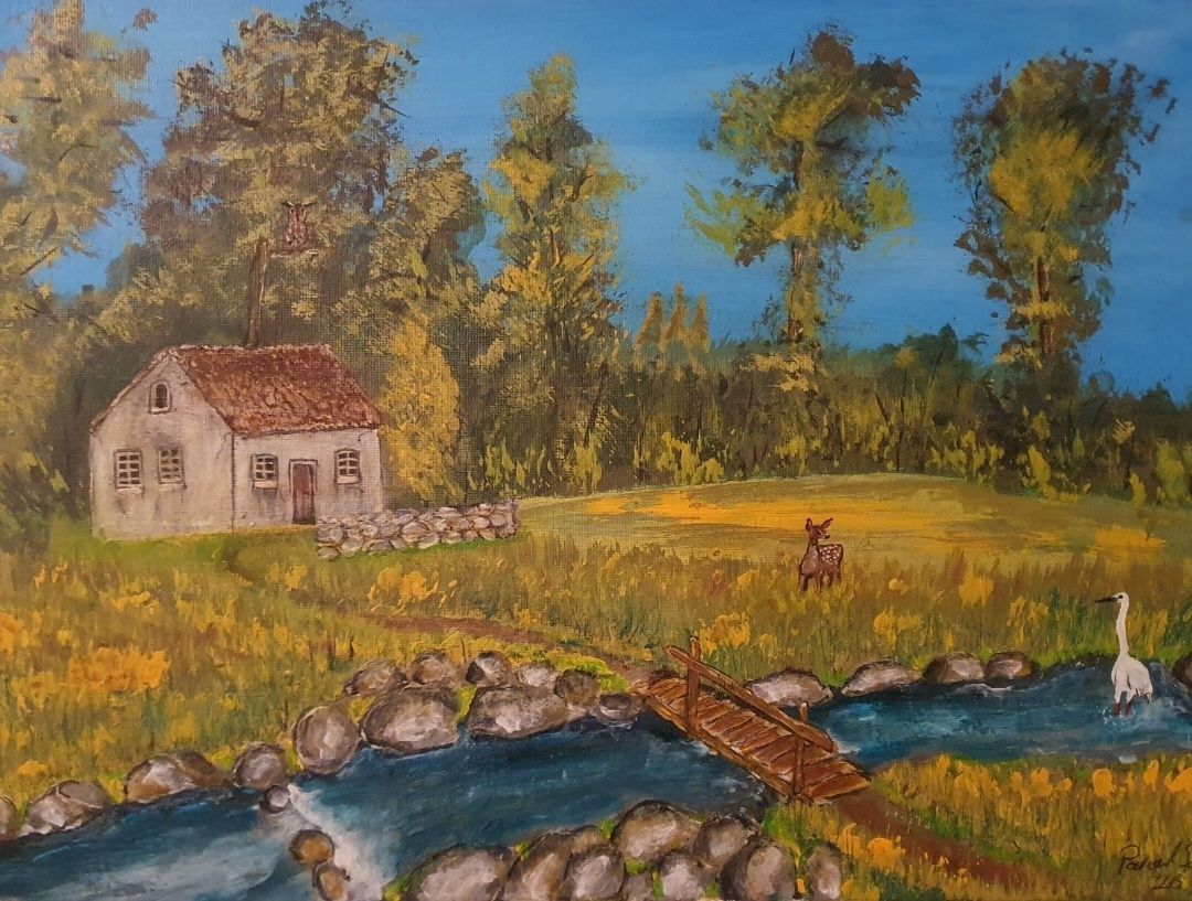 Dipinti: Acrylbild Landschaft – Usato da Belp venduto da Liacheyenne