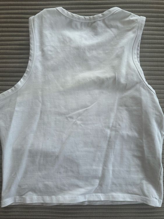 Mango Top, Weiss mit Blumenmuster, Grösse M Sommer-Hit! (Nuovo