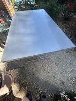Schaffner Tisch 120x70cm Metall grau guter Zustand
