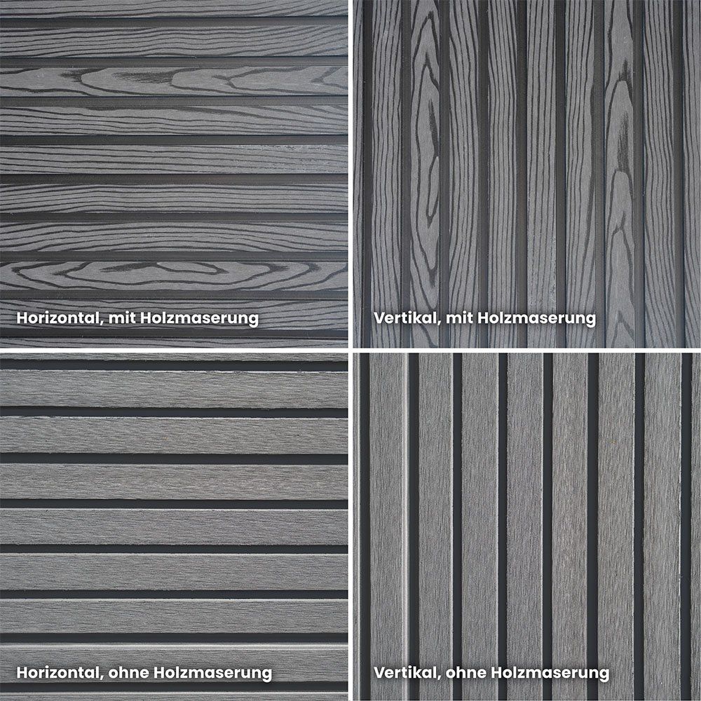 Fendivista: WPC Sichtschutzzaun - 2x Element + 3x Pfosten - Höhe: 185cm – Nuovo e nell'imballaggio originale da Wallenwil venduto da toesstal-vertrieb 7