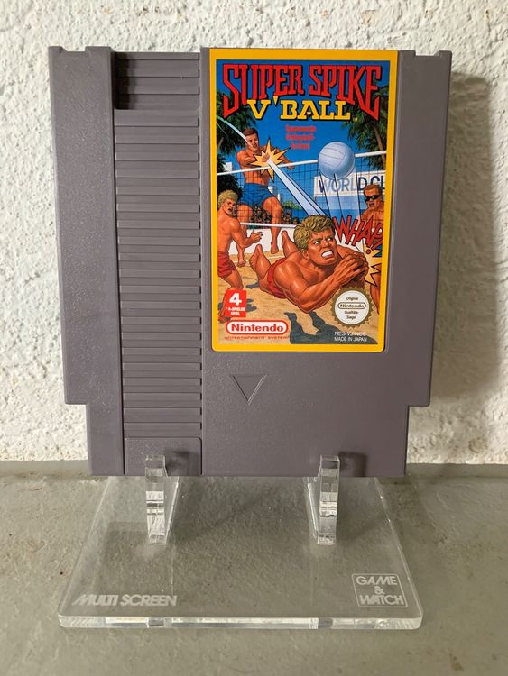 Jeu Vidéo Rétro NES - Super Spike V'Ball (Version PAL) - État Correct, Cartouche Seule