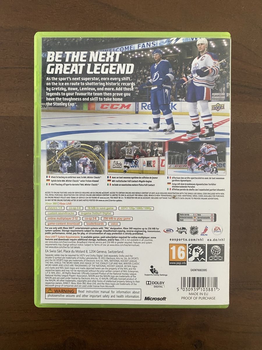 Microsoft Giochi: NHL 12 für Xbox 360 – Usato da Thunstetten venduto da Virus_33 2