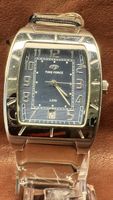 TIME FORCE Herren Armbanduhr rechteckig silber neu
