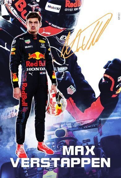 Insegne: Blechschild-MAX VERSTAPPEN-RED BULL – Nuovo e nell'imballaggio originale da Rupperswil venduto da big-one-sale