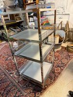 Chrom Regal Rollwagen Ladengestell Wagen Trolley