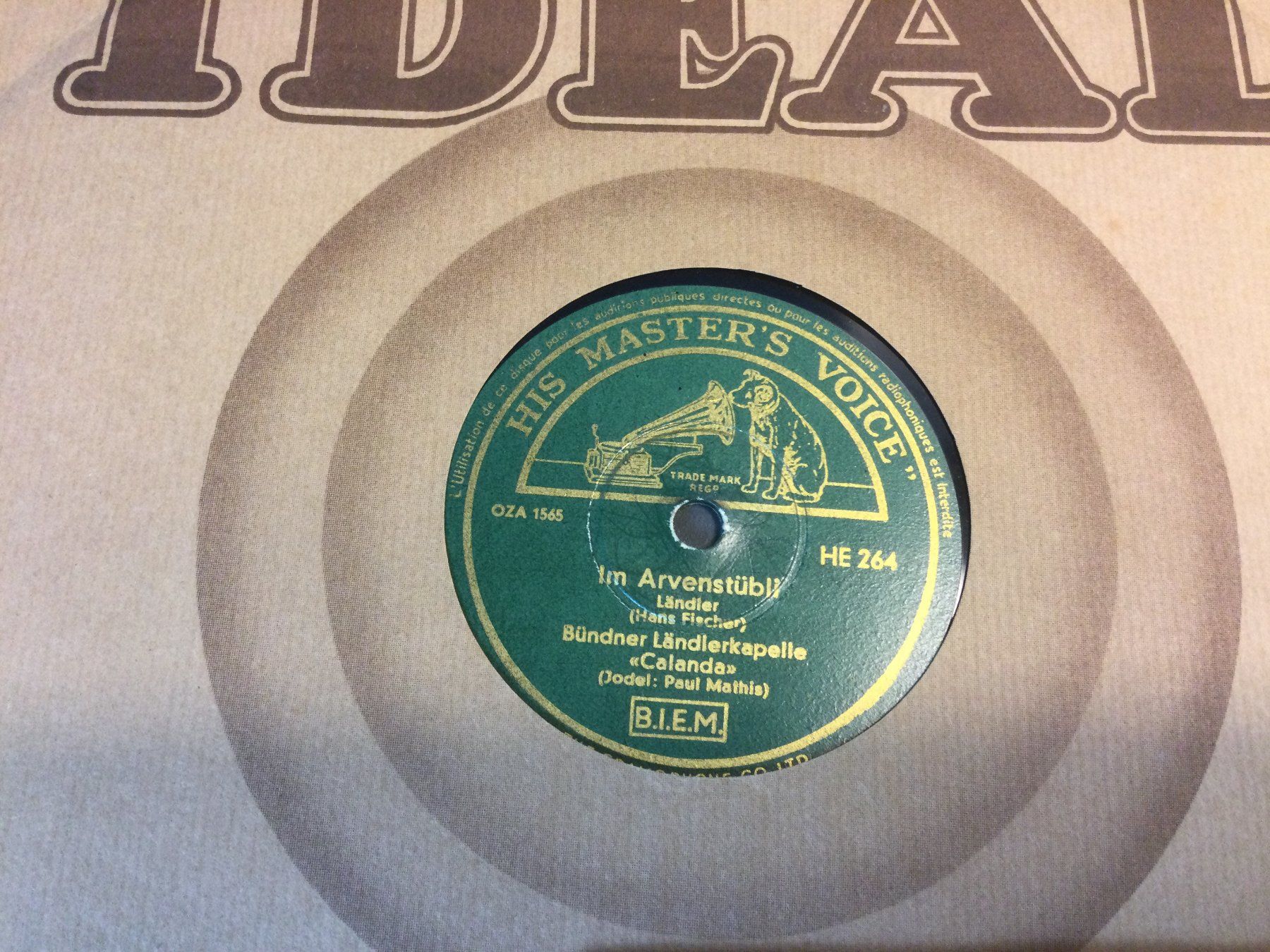 Vinyles: Schellackplatten Bündner Studenta Kappelle Calanda – D'occasion à Wangen SZ par kuriosum12 4