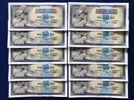Belgrad 1978 - Jugoslawien - 10x50 Dinara