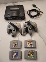 Nintendo 64 N64 Konsole mit 4 Spielen! Top Zustand!