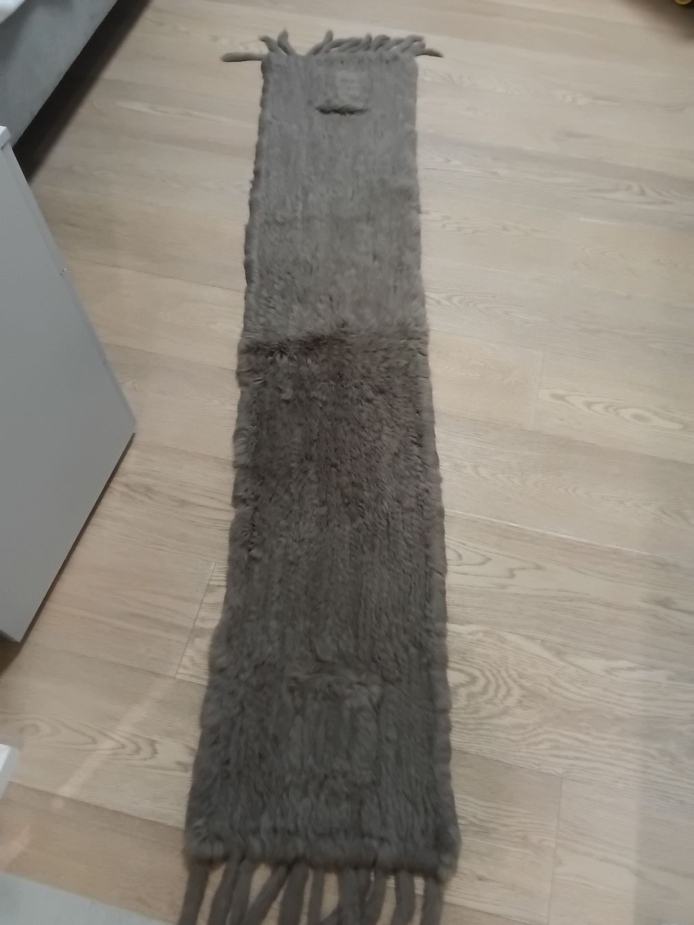 Foulard & Sciarpe: Echtes Kaninchenfell Schal Braun mit Tasche – Usato da Immensee venduto da vgitter 3