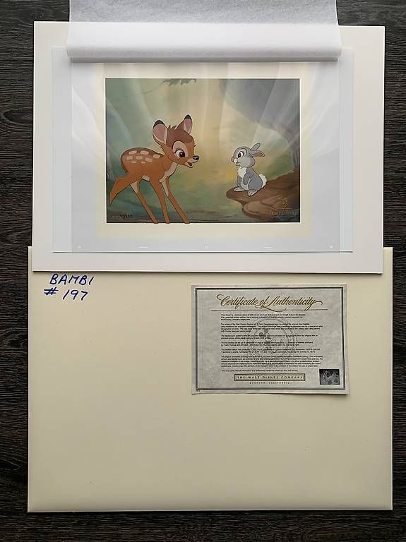 Foto & Immagini: Limitierte Original Ink-Cel von Disney "Bambi" – Nuovo e nell'imballaggio originale da Neftenbach venduto da Zimmi013