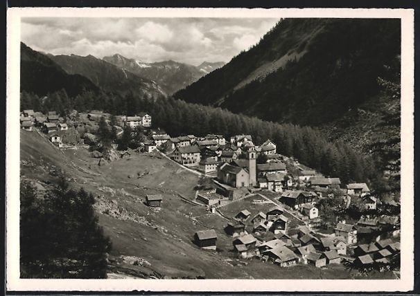 Cartoline postali: AK Bosco Gurin, Totalansicht vom Dorf – Usato da Berlin venduto da bartko-reher