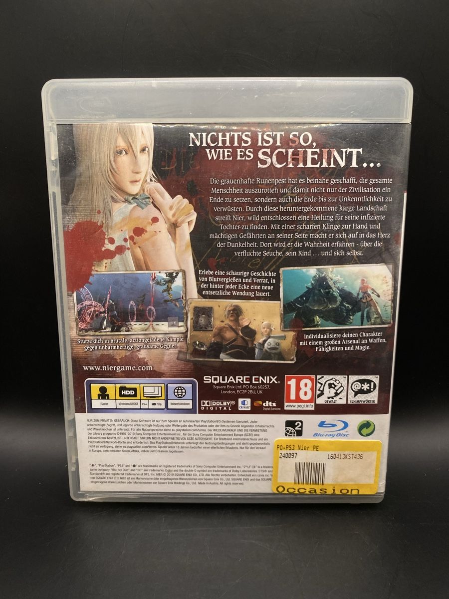 Giochi: PS3 NIER - Komplett mit Anleitung – Usato da Kirchberg BE venduto da swiss_slab 1