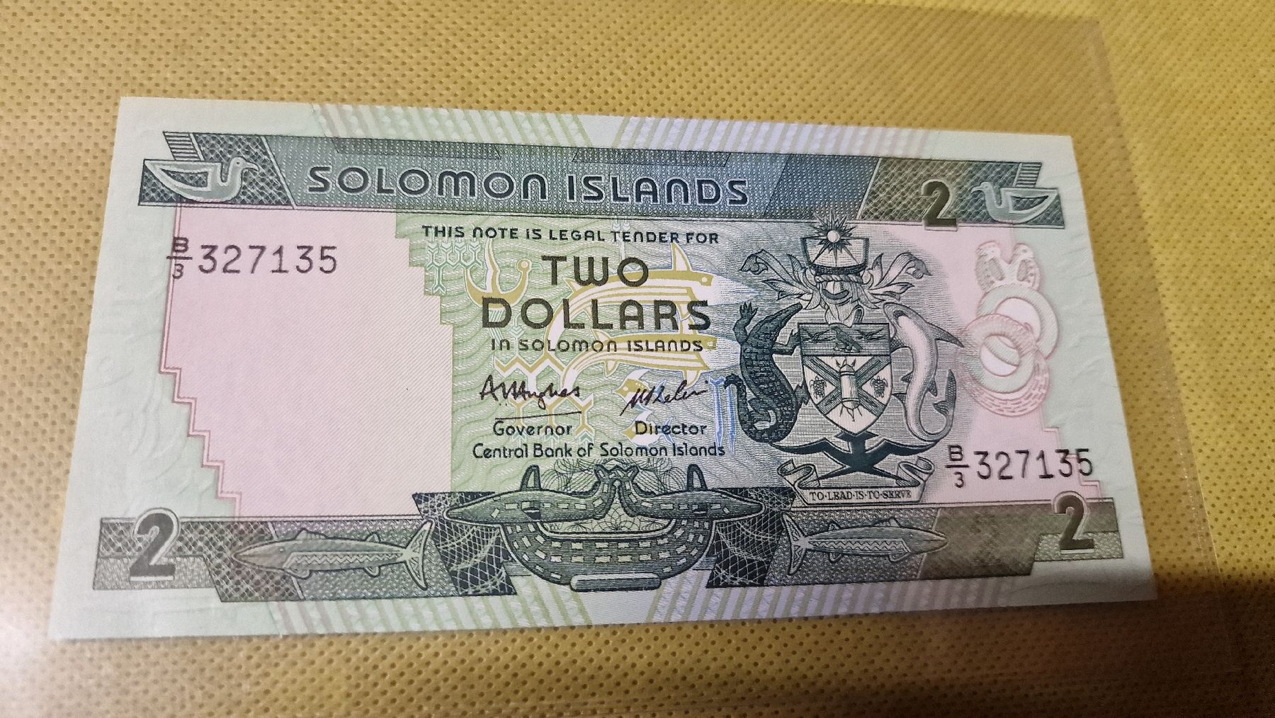 Banconote: Banknote Solomon Islands NEU – Nuovo e nell'imballaggio originale da Herisau venduto da Antiques.AR