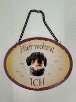 Metallschild "Hier wohne ICH" 17 cm