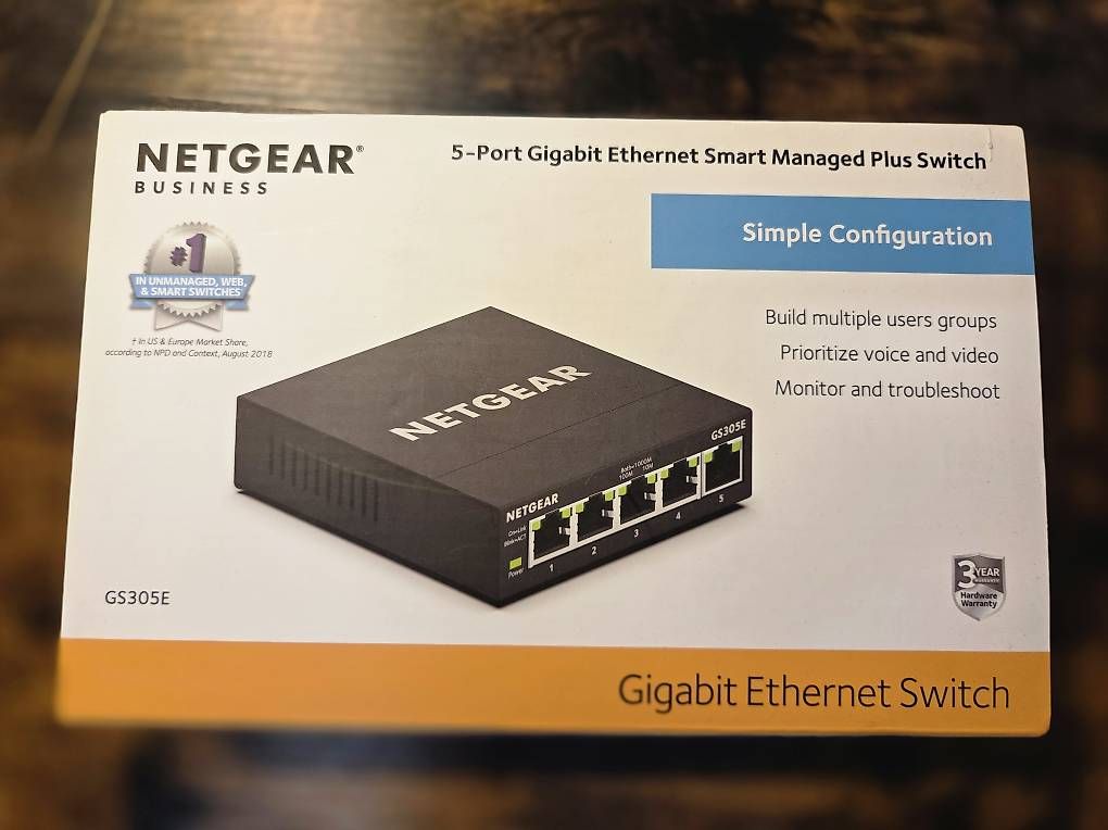 Hub & Switch: Netgear GS305E 5-Port Gigabit Smart Switch – Usato da Wettingen venduto da Allmilchigsinn
