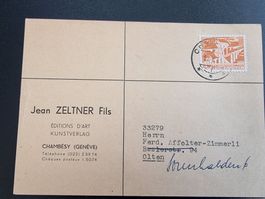 alte Postkarte (frankiert)