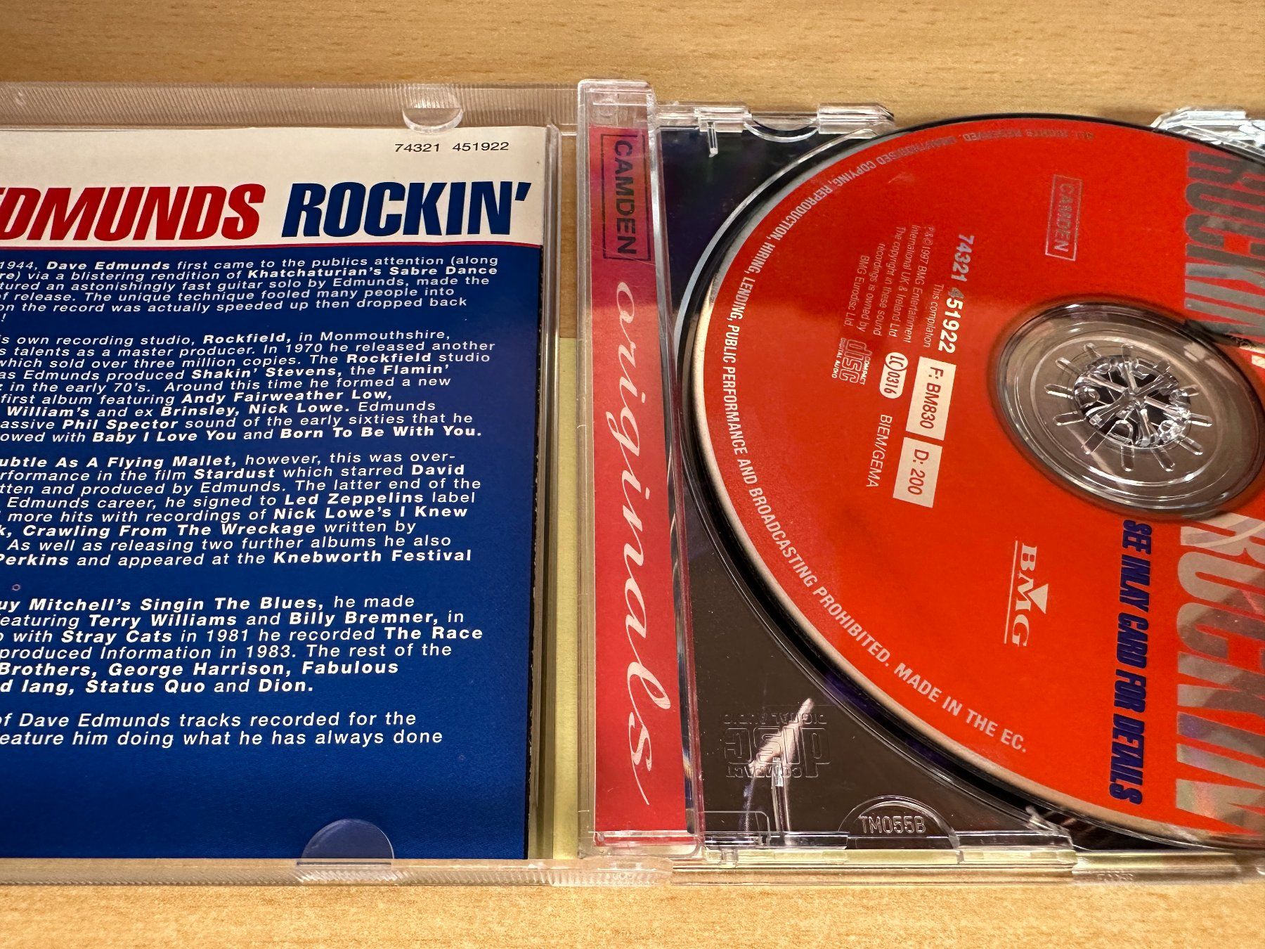 CD: Dave Edmunds – Rockin' – Usato da Rikon im Tösstal venduto da Alpenmutz 2