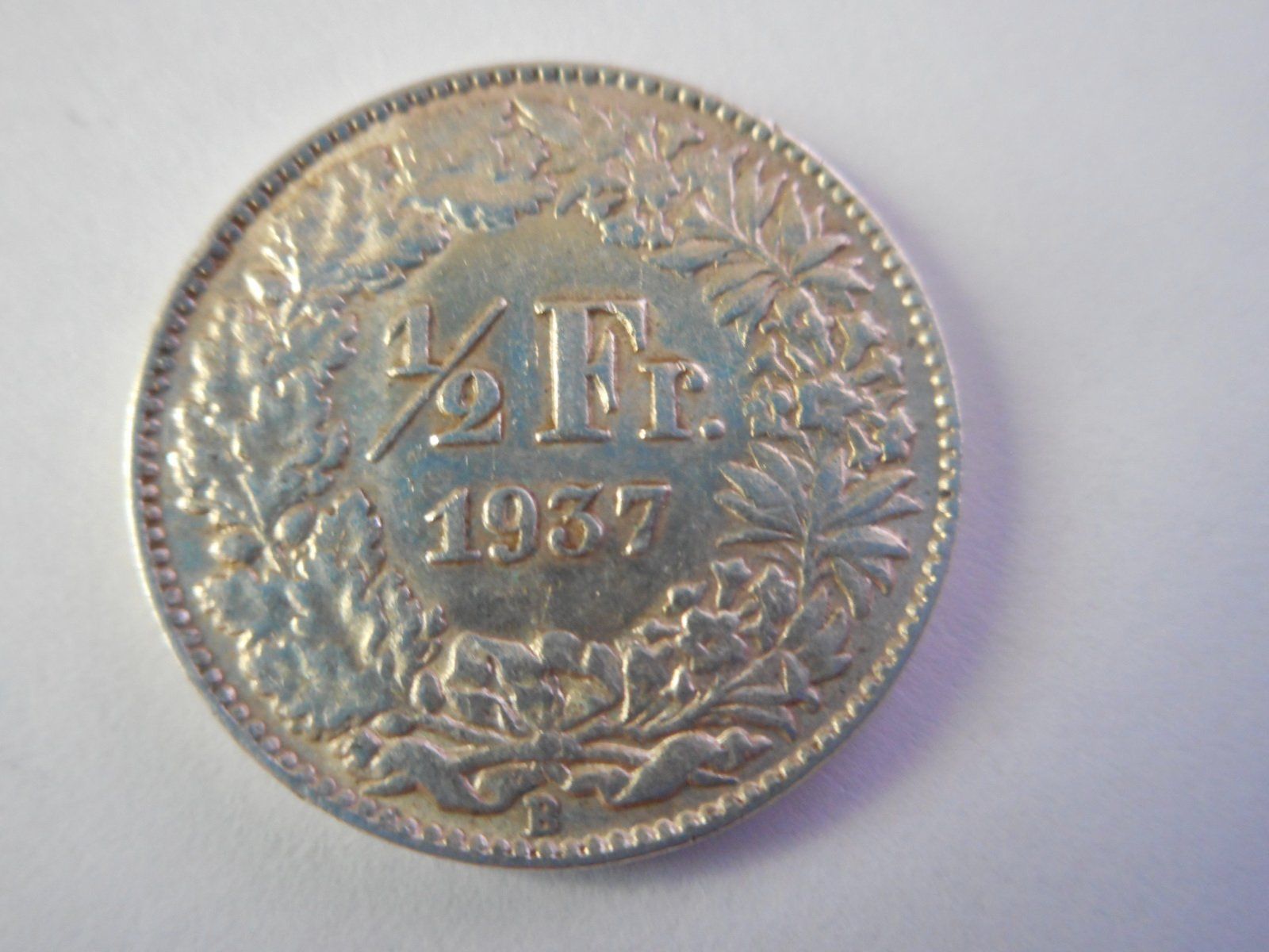 Alle Münzen: 50 Rp. 1937 silber  vorz – Gebraucht aus Kriegstetten von pizlad2010