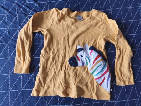 Frugi Langarmshirt gelb Zebra Grösse 128-134 cm