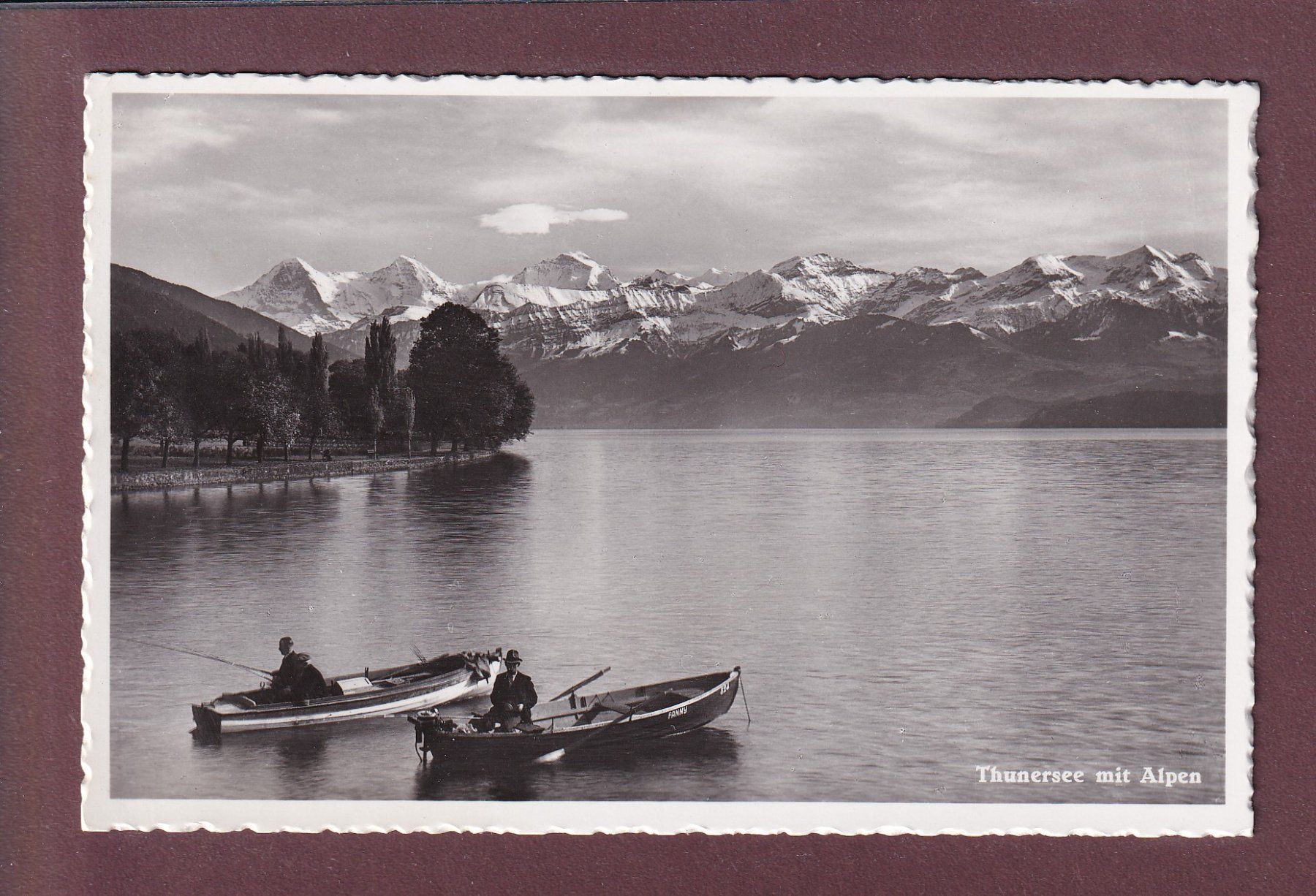 Cartes postales: THUNERSEE - Fischer - Alpen - 1940 – D'occasion à Pully par nicecards